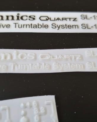Scritta technics SL1-200 SL1210 MK2 nero  o bianco