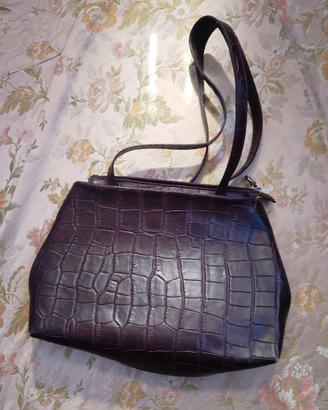 Borsa a spalla Vintage  in pelle Nera