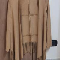 Giacca beige con frange