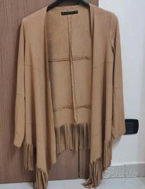 Giacca beige con frange