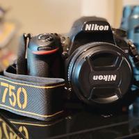 Kit Nikon D 750 con ottiche e flash