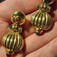 Orecchini vintage anni '80 a clip