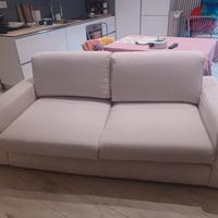 divano 3 posti in alcantara bianco chateaux d'ax