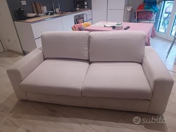 divano 3 posti in alcantara bianco chateaux d'ax