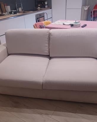 divano 3 posti in alcantara bianco chateaux d'ax
