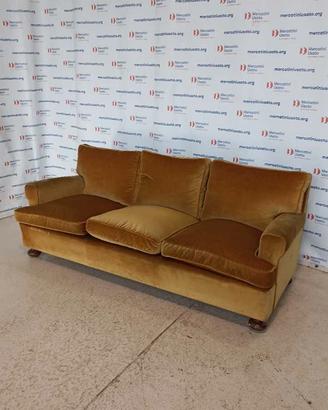 Divano Vintage 3 posti senape