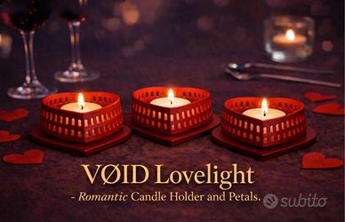 Portacandele stampato 3D colore personalizzabili