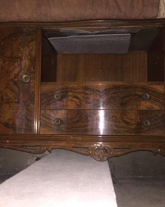 Credenza art deco in radica