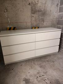 Cassettiera Bianca 160cm