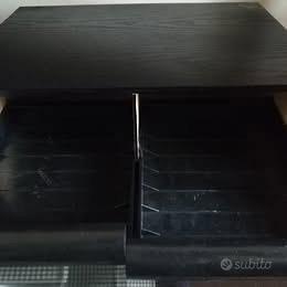 Porta video cassette nero, x 18 videocassette