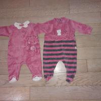 Set 5 tutine neonato taglia 1-3 mesi