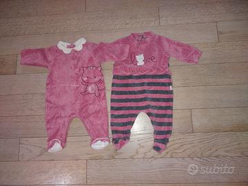 Set 5 tutine neonato taglia 1-3 mesi