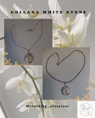 Collana White stone 