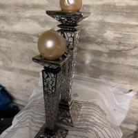 Coppia di candelieri d'argento