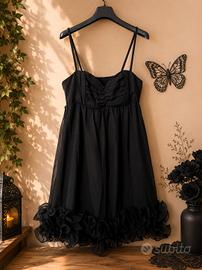 Vestito nero babydoll stile gothic/dark romantic