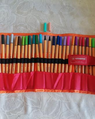 30 penne punta fine STABILO