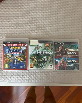 Sonic Racing + Sacred 3 + Far Cry Double Pack ps3
