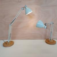 Lampade Vintage Coppia LUX0 L-1 Avorio/Crema Legno