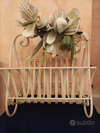 Porta riviste in ferro battuto 