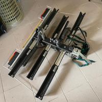 Porta bici da gancio traino con fanali e targa