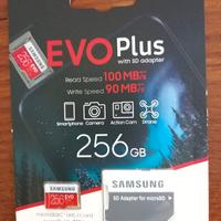 Scheda Samsung EVO Plus 256 GB Nuova e Originale"