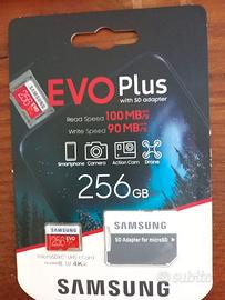 Scheda Samsung EVO Plus 256 GB Nuova e Originale"