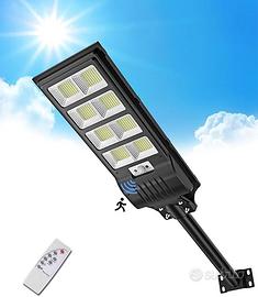 Sararoom Lampione Solare LED Esterno, 400W Faro St