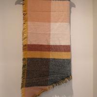 Scialle di lana double face