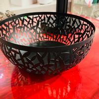 NUOVO - ALESSI Cestino Portafrutta in acciaio nero