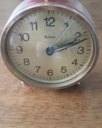 Sveglia vintage manuale da collezione Artime