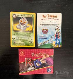 Pokemon Dark Arbok WOTC TR promo Hong Kong 2001