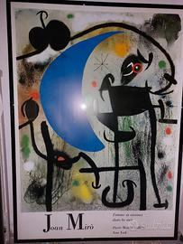Joan Mirò stampa originale Multipla Parma 136x98