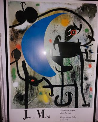 Joan Mirò stampa originale Multipla Parma 136x98