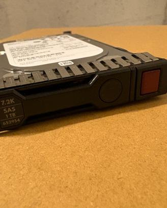 HPE 1TB 7.2K Enterprise HDD con Caddy Originale