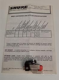Testina Vintage Shure M92E (1986)