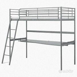 Letto a Soppalco Una Piazza e Mezzo con Scrivania