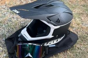 Casco raven L con mascherina polarizzata