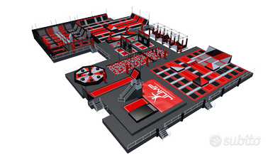 Trampoline Park per Parchi Giochi per Famiglie