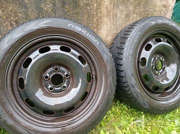 4 cerchi in ferro del 15 per gomme da neve