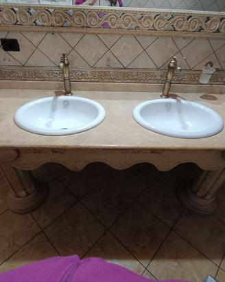 Pianale in Marmo per bagno