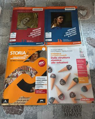 libri scolastici 3° anno liceo