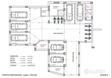 Ampio Locale 280 mq con Progetto Garage - Viale It