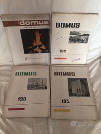 4 riviste Domus n177/192/193/195 anni 1942/43/44