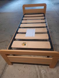 Letto con rete a doghe