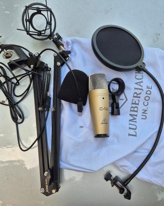 Microfono Behringer + Staffa da tavolo 