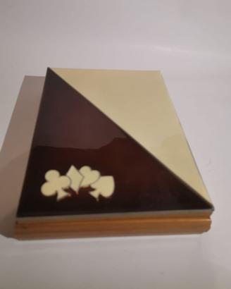 Set da gioco vintage in legno laccato