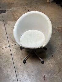 Poltrona con rotelle