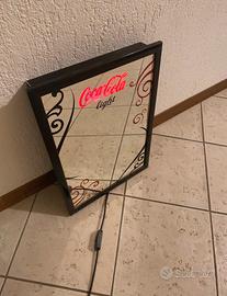 Specchio Coca Cola con luce