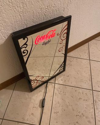 Specchio Coca Cola con luce