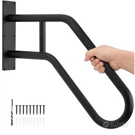 corrimano a parete per scale colore nero
